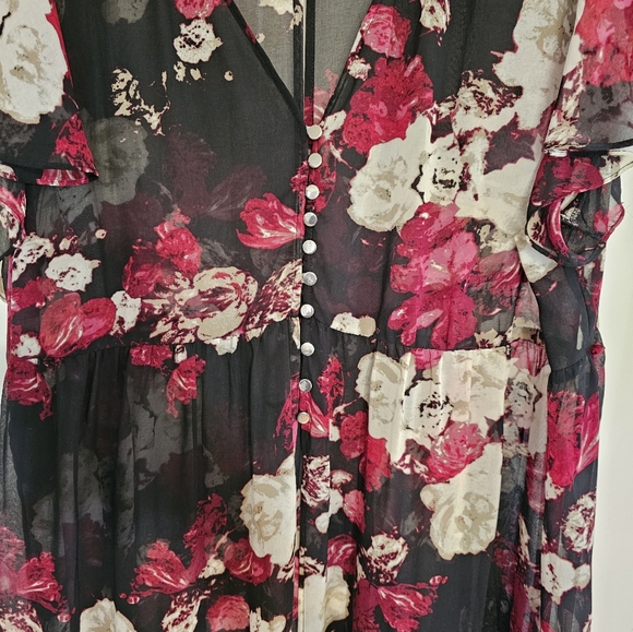 Kate & Mallory sheer floral long length cover up - Picture 6 of 6